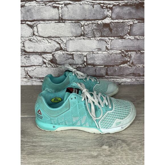 Reebok CrossFit CF74 Aqua Blue Synthetic Gym Training Shoes Women’s 8.5M US/39EU - Picture 12 of 16